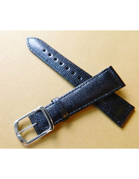 Bracelet cuir noir 20mm