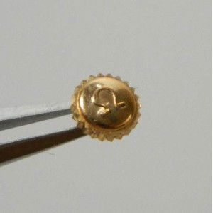 Omega couronne plaquée