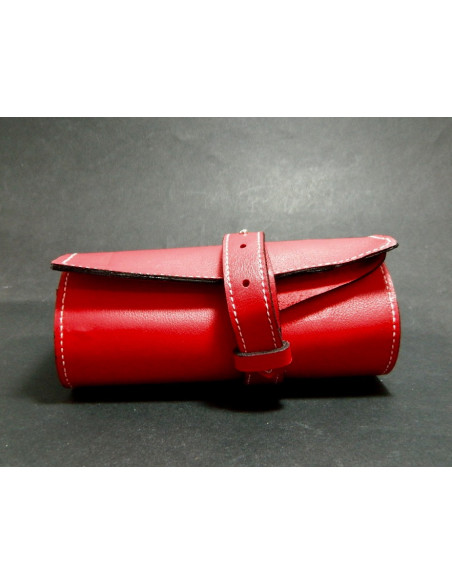 Marmotte Haut de gamme - cuir rouge - 6 montres