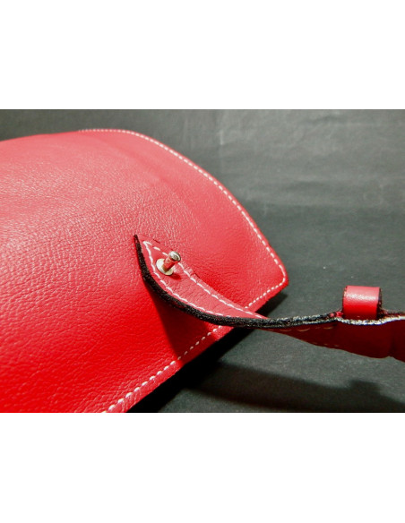 Marmotte Haut de gamme - cuir rouge - 6 montres