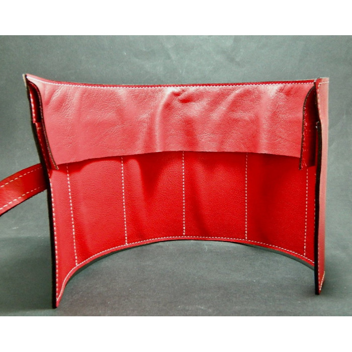 Marmotte Haut de gamme - cuir rouge - 6 montres