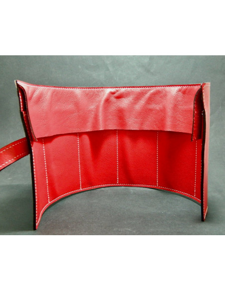 Marmotte Haut de gamme - cuir rouge - 6 montres