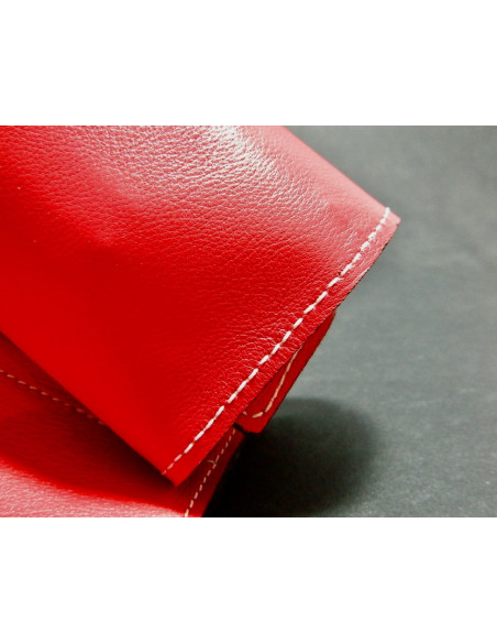 Marmotte Haut de gamme - cuir rouge - 6 montres